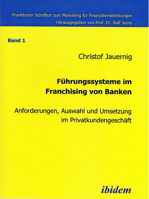 cover image of Führungssysteme im Franchising von Banken